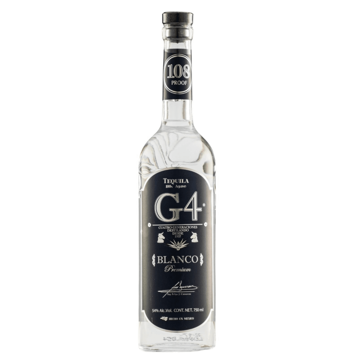 Tequila G4 Blanco Premium | NOM 1579 (750ml)