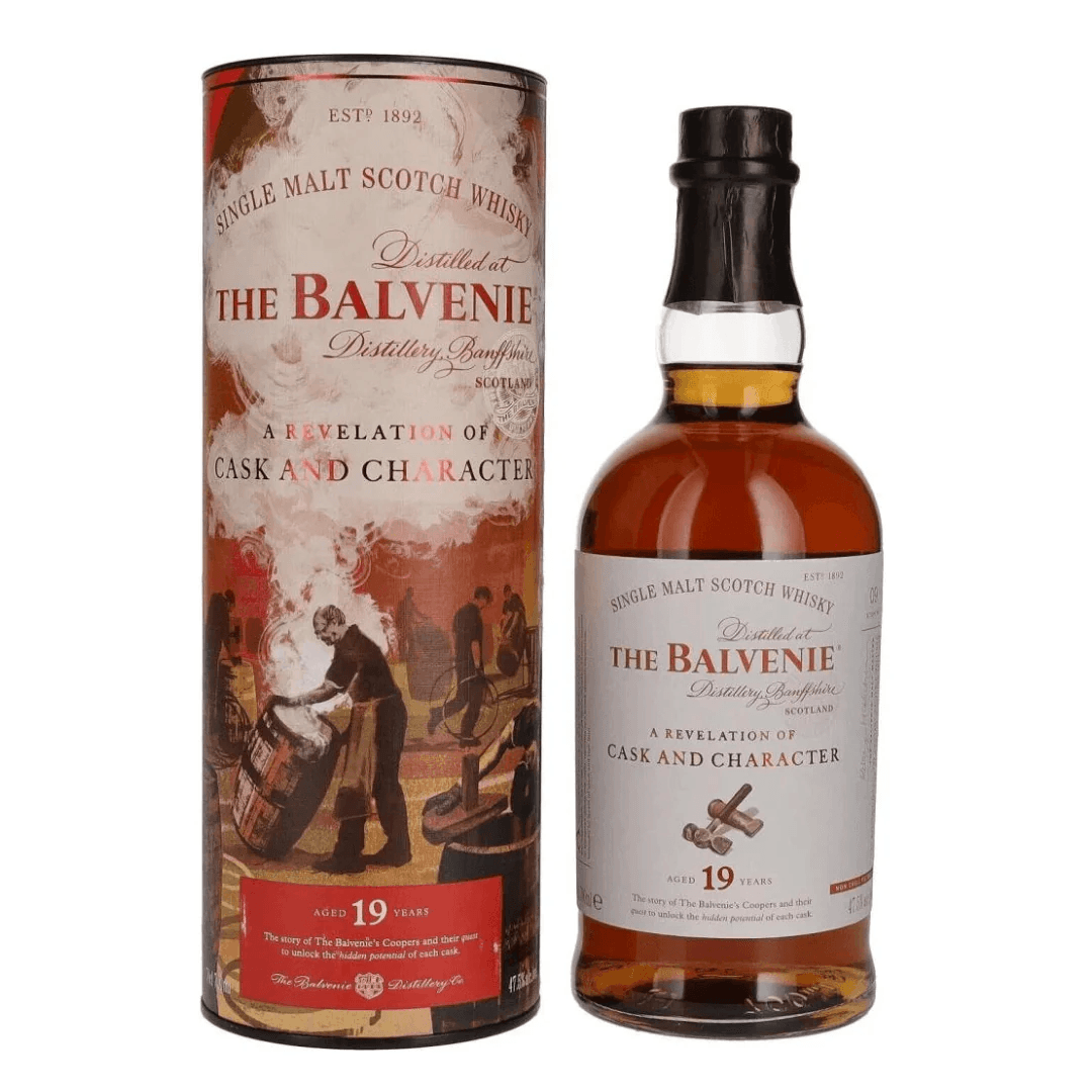 The Balvenie - "A Revelation of Cask and Character" 19 Years Single Malt Scotch Whisky (750ml) | Speyside