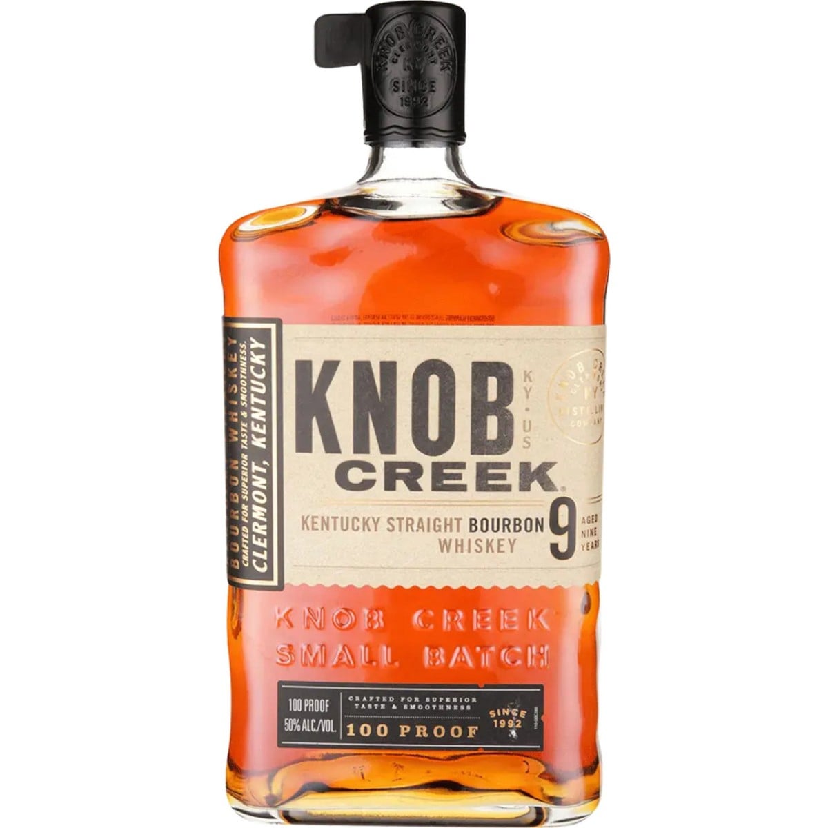 Knob Creek - “9 Years Small Batch" Kentucky Straight Bourbon Whiskey (750ml)