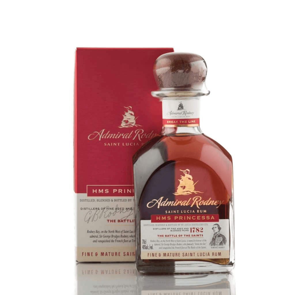 Admiral Rodney - HMS Princessa Saint Lucia Rum (750ml)