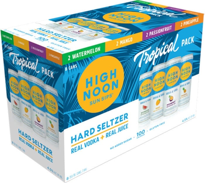 High Noon - "Tropical Pack" Vodka Seltzer 8-PACK (8x355ml)